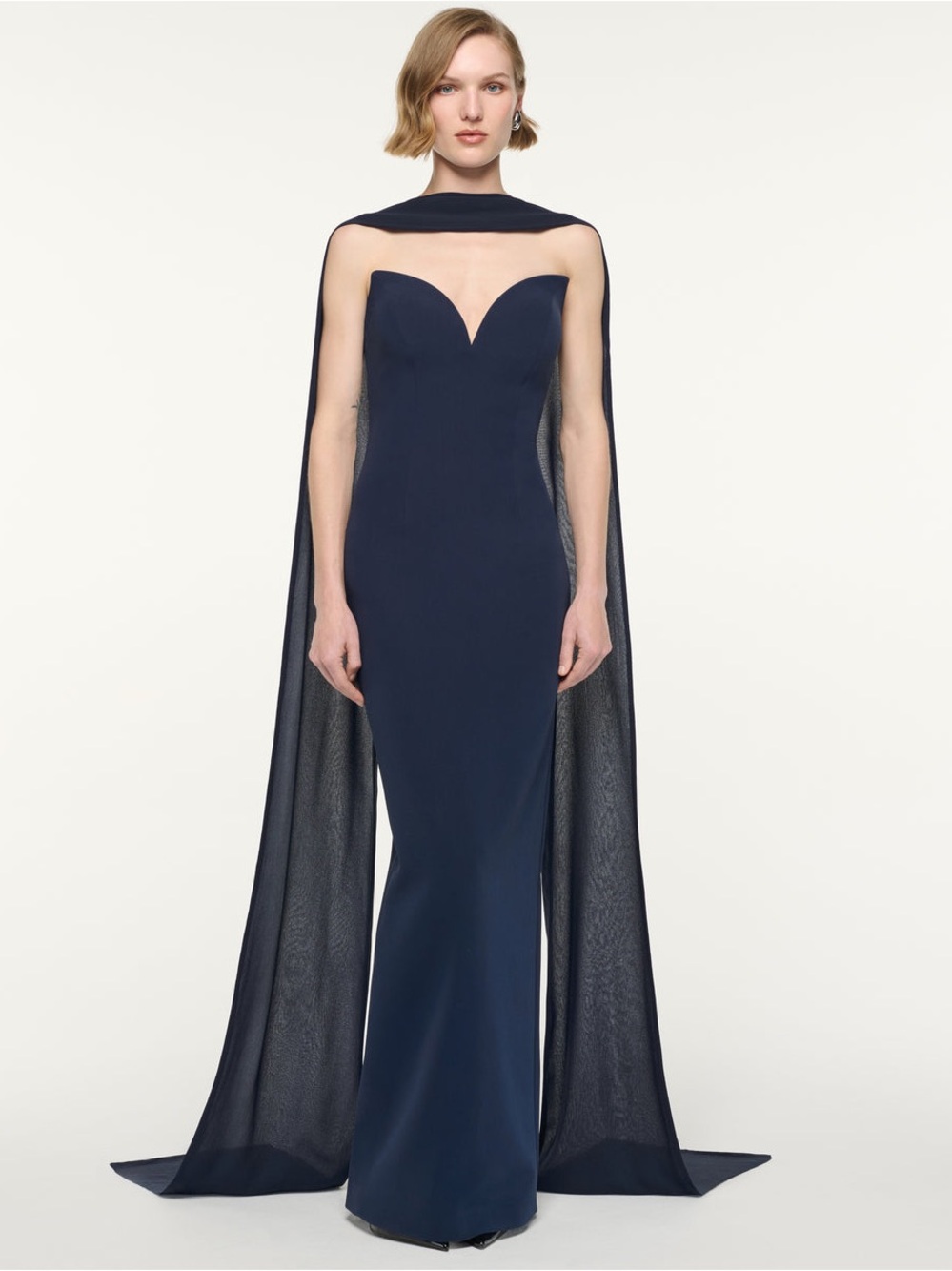 NWOT Roland Mouret PLUNGE NECKLINE GOWN